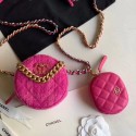 Chanel 19 Tweed Clutch with Chain & Coin Purse AP0986 Pink 2019 Collection CE03123