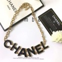 Chanel Black Crystals Necklace AB0056 2019 Collection CE04009