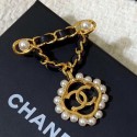 Chanel Chain Leather CC Bloom Brooch 2019 Collection CE01635