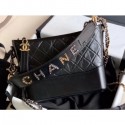 Chanel Chain Logo Handle Gabrielle Medium Hobo Bag AS1582 Black 2020 CE01530