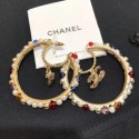 Chanel Colored Pearl Hoop Earrings AB3195 2019 Collection CE02627