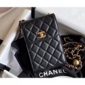 Chanel Pearl on Chain Phone Holder with Chain Bag AP1448 Black 2020 CE04077