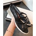 Chanel PVC Heel Mule Sandals Black 2019 CE00967