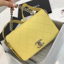 Chanel Quilted Flap Bag AS0574 Yellow 2019 Collection CE01395