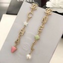 Chanel Star and Lettering Tassel Earrings Gold/Pink/White/Green 2019 Collection CE03993