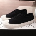 Chanel Vintage Canvas Slip-on Sneakers Black 2020 Collection CE02776