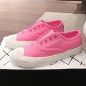 Chanel Vintage Canvas Slip-on Sneakers Pink 2020 Collection CE01425