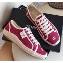 Chanel Vintage Canvas Sneakers Red 2020 CE04281