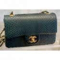 Fake Chanel Python Classic Flap Small Bag A1116 08 CE02747