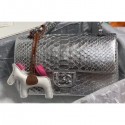 Fake Top Chanel Python Classic Flap Medium Bag A1112 28 CE01100