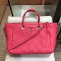 Imitation Chanel Chevron Pleated Bucket Bag Pink 2019 Collection CE01639