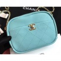 Imitation Fashion Chanel Casual Trip Small Camera Case Bag AS0137 Light Green 2019 CE02224