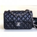 Replica Best Chanel Pearl Caviar Leather Classic Flap Small Bag Black 2018 CE01196