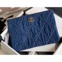 Replica Chanel 19 Medium Pouch Bag AP0951 Denim 2020 CE00950