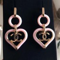 Replica Chanel Heart Clip-on Earrings AB1305 Pink 2019 Collection CE03747