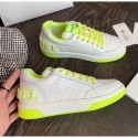 Replica Chanel Multicolor Calfskin Leather Sneaker White/Fluorescent Green 2020 Collection CE01320