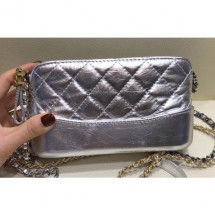 Chanel Gabrielle Clutch With Chain Bag A94505 Silver 2018 CE01684