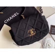 Chanel 19 Jersey Waist Bag AS1163 Black 2020 CE02307