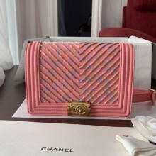 Chanel Boy Waist Bag AS0093 Pink 2019 Collection CE04097