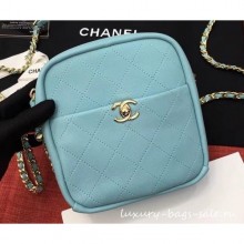 Chanel Casual Trip North/South Camera Case Bag AS0139 Light Green 2019 CE01688