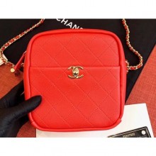 Chanel Casual Trip North/South Camera Case Bag AS0139 Red 2019 CE00620