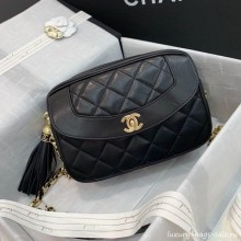 Chanel Lambskin Tassel Camera Case AS0001 Black 2019 Collection CE03849