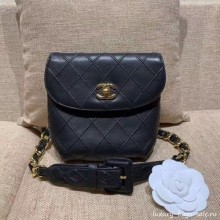 Chanel Vintage Waist/Belt Bag A80063 Black Collection CE03658