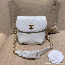 Chanel Vintage Waist/Belt Bag A80063 White Collection CE04150