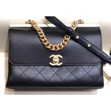 Cheap Chanel Coco Luxe Small Flap Bag A57086 Black 2018 CE04387