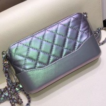 Cheap Chanel Iridescent Quilted Leather Gabrielle Clutch with Chain A94505 Blue 2019 Collection CE03588