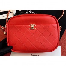 Replica Chanel Casual Trip Medium Camera Case Bag AS0140 Red 2019 CE01268