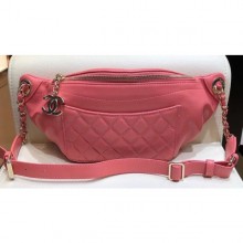 Replica Chanel Waist Bag A57832 Dark Pink CE03800