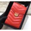 Best Chanel Chevron Vintage Logo Calfskin Clutch with Chain Phone Bag A81226 Orange 2018 CE01006