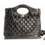 Best Chanel Lambskin Chanel 31 Medium Shopping Bag A57977 Black 2018 CE04112