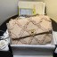 Best Imitation Chanel 19 Large Maxi-Quilted Fringe Canvas Flap Bag AS1161 Beige 2020 Collection CE01577