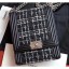 Chanel Boy North/South Small Flap Bag AS0130 Tweed Black 2019 CE03955