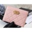 Chanel Caviar Leather Boy Card Holder A84431 Pink CE02686