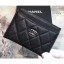 Chanel Caviar Leather Classic Card Holder A31510 Black CE03402