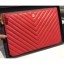 Chanel Caviar Leather Owl Charms Chevron Pouch Clutch Large Bag A82545 Red 2018 CE04257