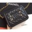 Chanel CC Filigree Grained Vanity Case Shoulder Mini Bag Black 2019 CE03473