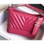 Chanel Chevron Gabrielle Small Hobo Bag A91810 Fuchsia 2018 CE01548