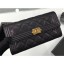 Chanel Grained Calfskin Boy Long Flap Wallet A80286 Black/Gold CE03506