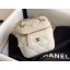 Chanel Grained Calfskin Mini Vanity with Classic Chain Bag AP1340 White 2020 CE03195