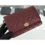 Chanel Grained Leather Boy Wallet On Chain WOC Bag A80287 Burgundy/Gold CE02898