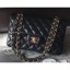 Chanel Lambskin Classic Flap New Small Bag A01113 Black/Gold 2018 CE01001