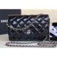 Chanel Metallic Aged Lambskin Wallet On Chain WOC Bag A84510 Black 2018 CE02567