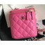 Chanel Mini Vanity with Classic Chain Bag AP1466 Caviar Leather Dark Pink 2020 CE03063