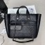 Chanel Quilted Calfskin Pocket Large Zipped Shopping Bag AS130 Black 2020 Collection CE01964