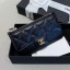 Chanel Quilted Grained Calfsskin Zipped Classic Card Holder AP0767 Black 2019 Collection CE03256