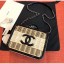 Chanel Rattan and Patent Calfskin Vanity Case A93343 Beige/Black/White 2019 Collection CE01186